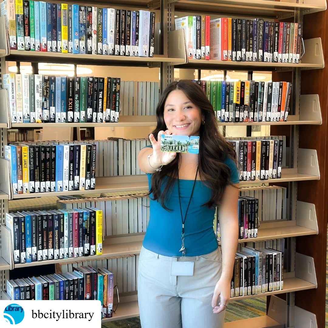 TweetFLAlibrary's tweet image. #repost @bbcitylibrary Library Card Sign-Up Month is here! Everyone should have access to exploration and knowledge, so let&apos;s come together and get everyone signed up for their free library cards! 📚