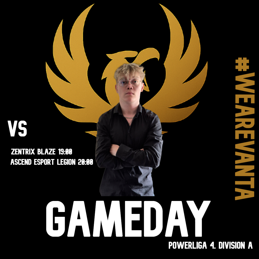 Se med i aften når vores Main hold spiller Powerliga 4. Division  A

Starter :
KL 19:00 Mod <a href="/Zentrix_DK/">Zentrix</a> Blaze
KL 20:00 Mod <a href="/AscendEsport_GG/">Ascend Esport</a> Legion

twitch.tv/vantaesportscl…

#WEAREVANTA