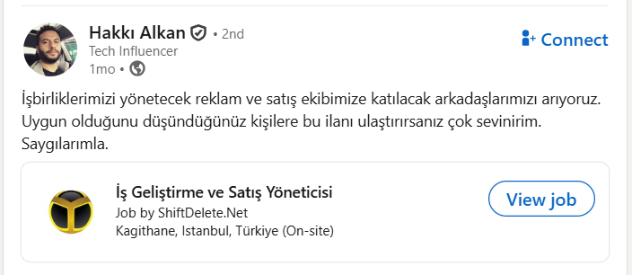 Ecomecooo's tweet photo. Değerli linkedin ailem, kafasına saksı yemek isteyen varsa shifdelete- hakkı alkan ilan açmış https://t.co/rSBtrtceCP
