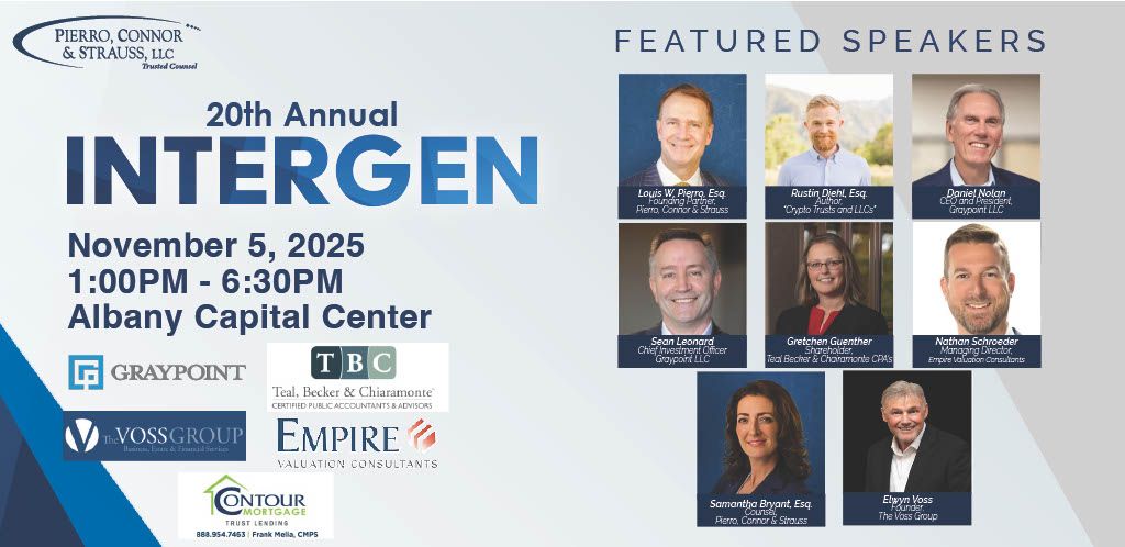 TBC_CPAs's tweet image. Please join us at the 20th Annual Intergenerational Estate Planning Conference on Wednesday, November 5, 2025. 
 
This complimentary event includes networking opportunities and a cocktail reception. Seating is limited. 

Register HERE: pierrolaw.com/events/interge…