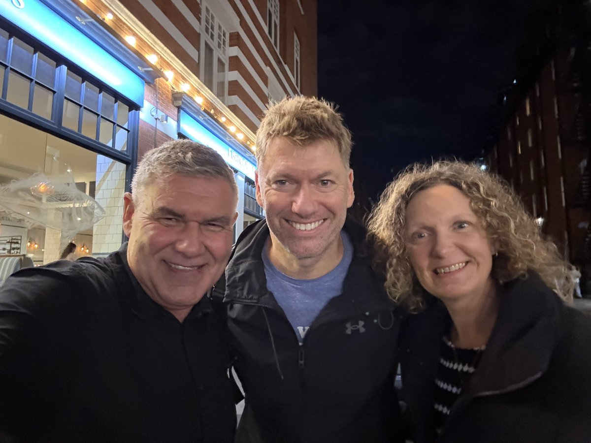 15 Years ago on Tuesday this week, went on a first date to <a href="/MammaMiaMusical/">MAMMA MIA!</a> with <a href="/MelanieFoote6/">Melanie Foote</a> we’ve returned on the same date every year since (unless no show, then the following performance, missing only 2020 as no show for obvious reasons!) Here’s to next 15!