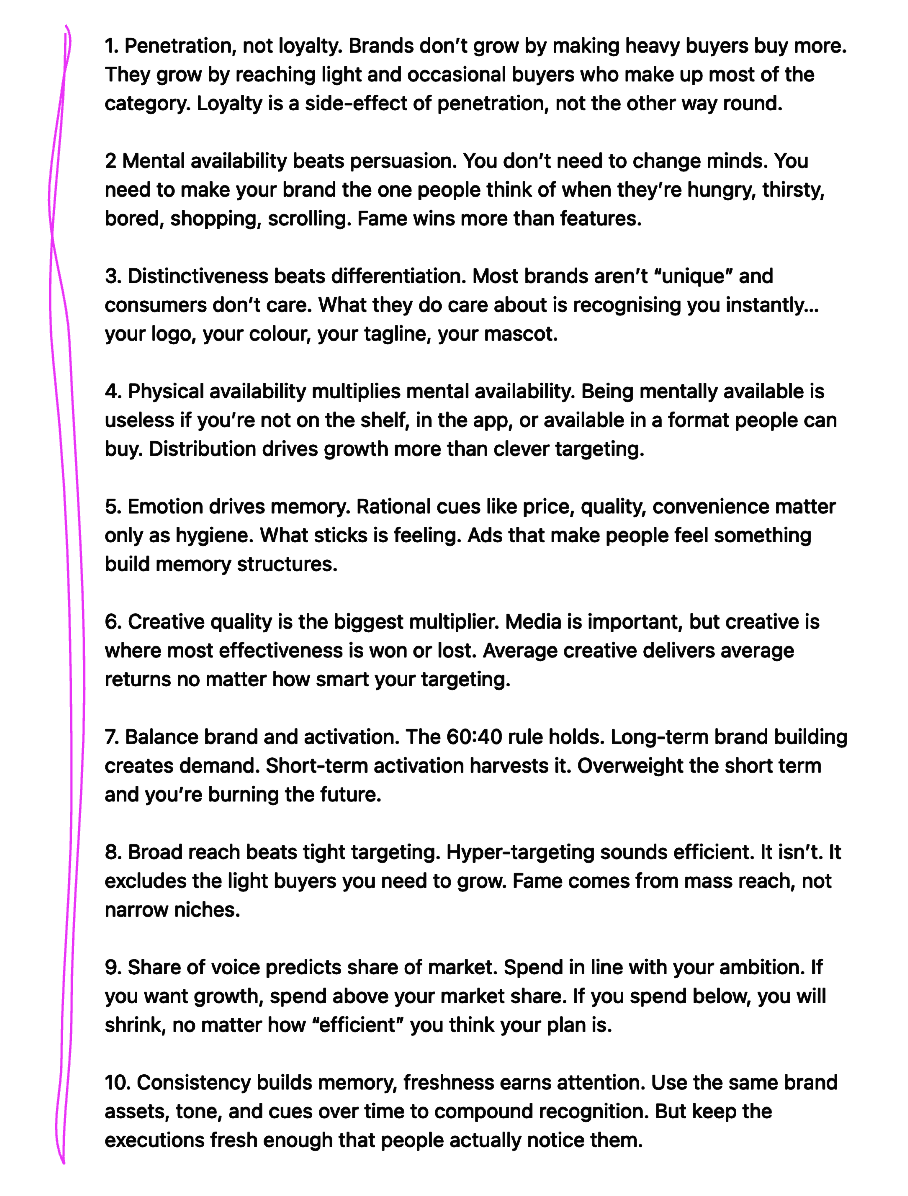 v_praveen's tweet photo. 10 marketing truths born of evidence

via Graeme Douglas https://t.co/yAk6KqTOzo