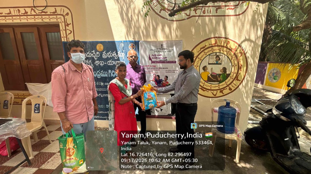 SNSPA camp - Nutritional food baskets distributed at UPHC Guirempet on 17.9.25