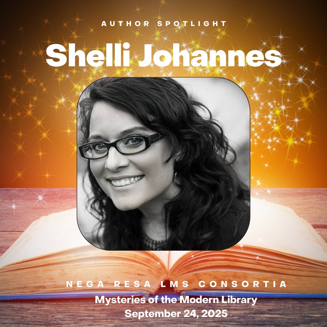 negaresa's tweet image. Excited to feature GA author Shelli Johannes Sept 24th at #MysteriesOfTheModernLibrary! Her middle-grade &amp;amp; YA adventures captivate &amp;amp; inspire young readers. #NEGA #LibraryLeaders