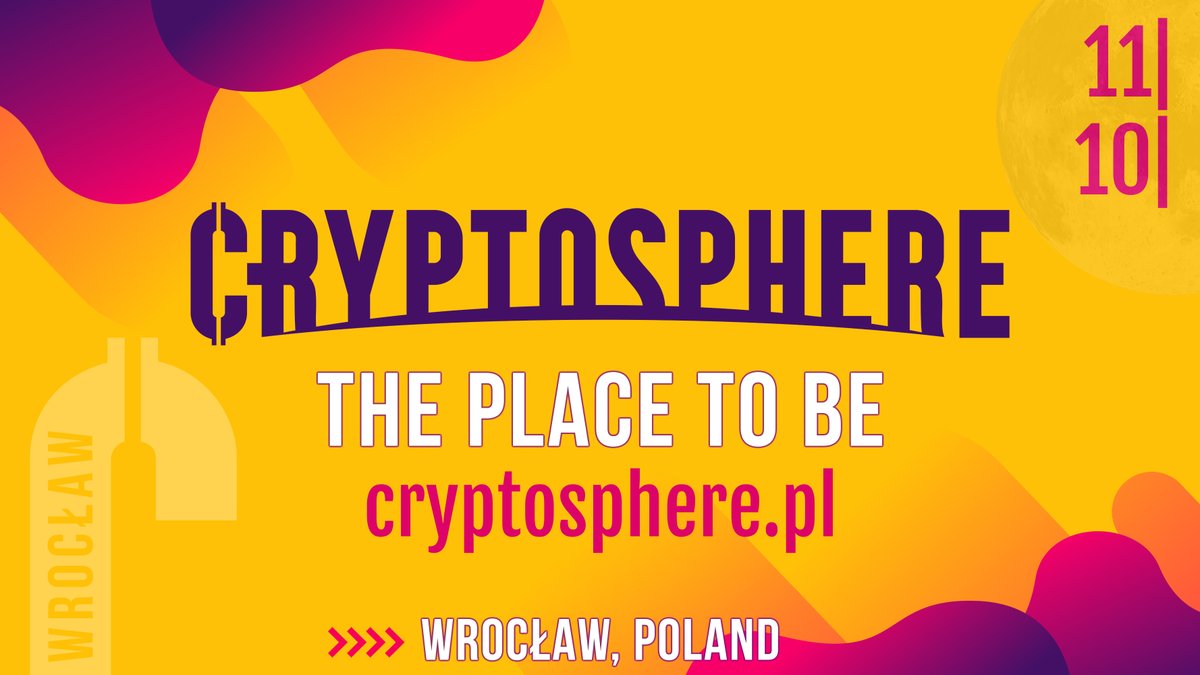 Where blockchain meets curiosity?

 📍 October 11, 2025 | Wrocław, Poland

CryptoSphere 6.0 returns for its 6th edition — a one-day event designed to make blockchain, crypto, and AI accessible to everyone, from first-timers to seasoned enthusiasts.

What’s inside:
 —