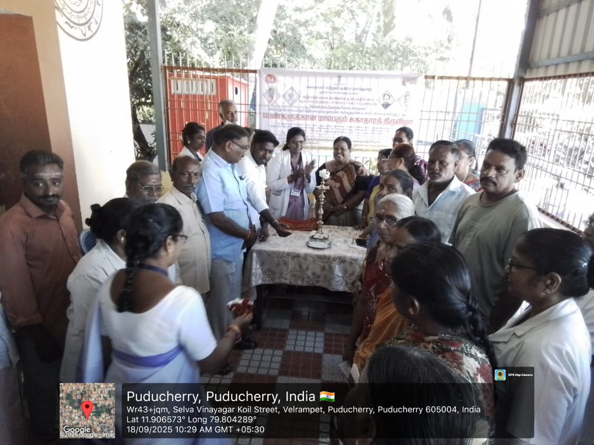 SNSPA ,CXR Screening Campaign at Murungapakkam, Puducherry on 18.9.25 , 127 benefited