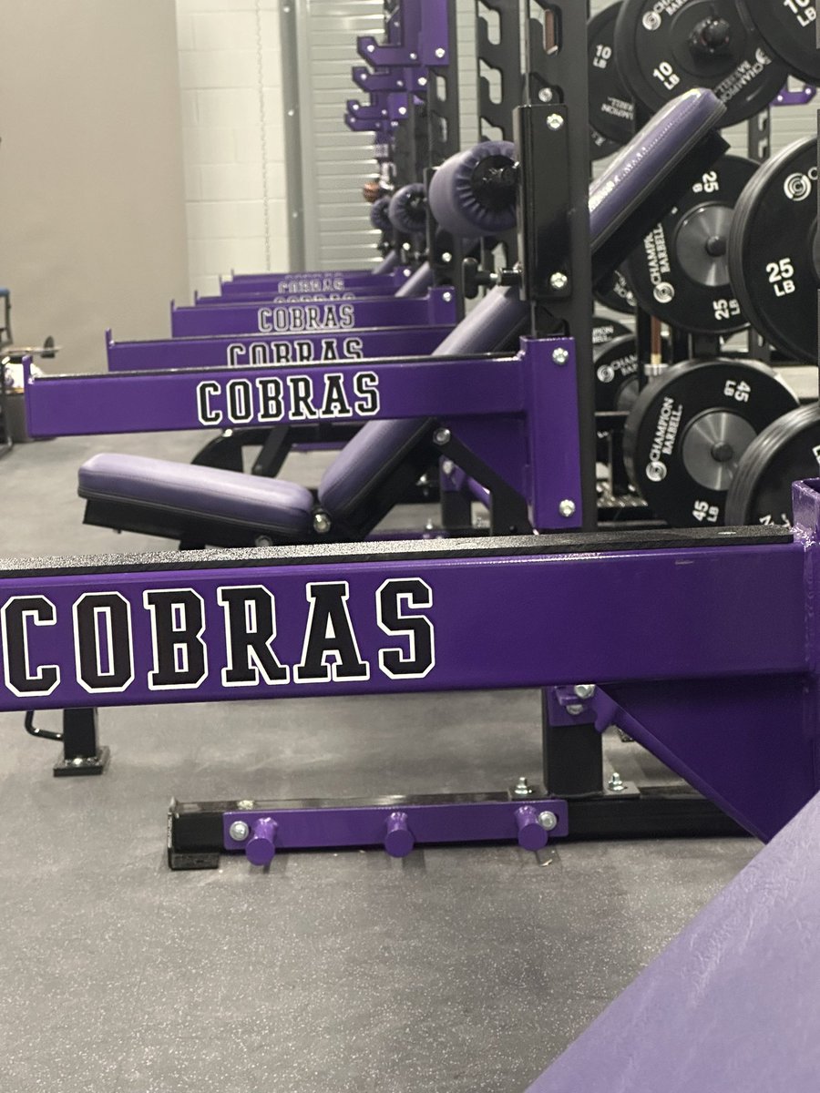 Check out some pictures of our Cobra Middle School weight room! #CobraPride