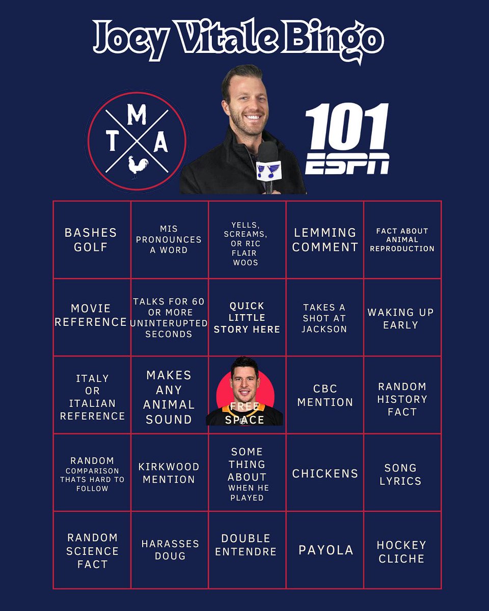 Joey Vitale Bingo coming up next on <a href="/101espn/">101 ESPN St. Louis</a>
