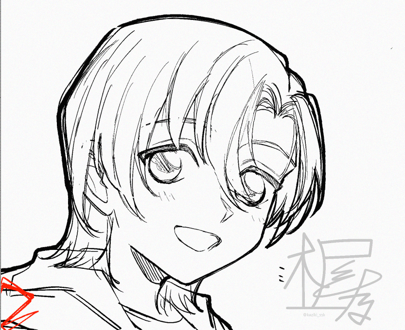 結構綺麗めに描けちゃった中身29歳の下書き 