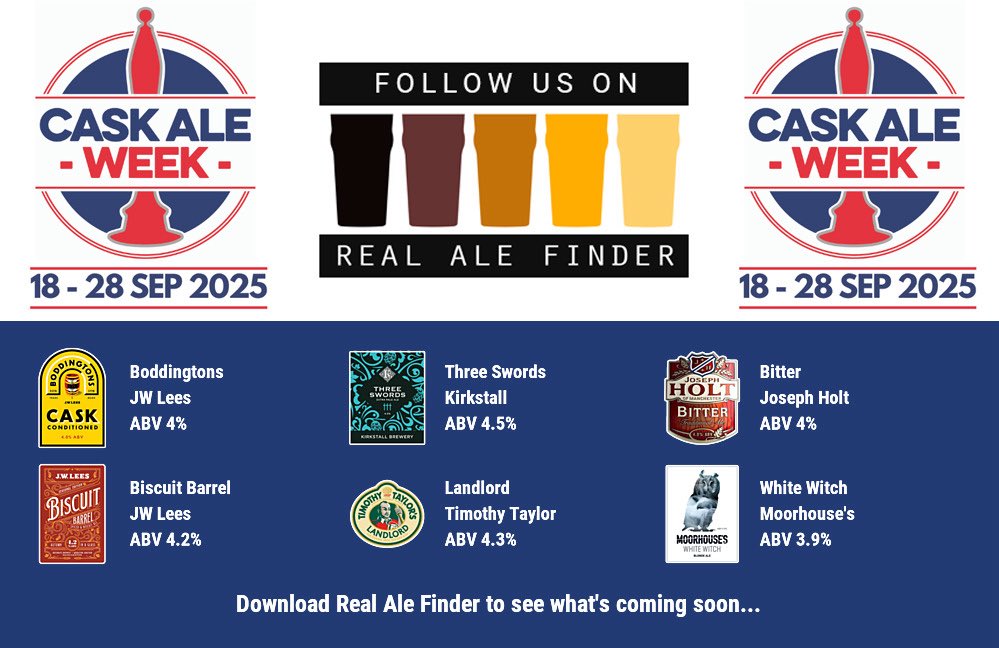 On the bar today!
Beer Board: goo.gl/fTHz9d
#CaskAleWeek <a href="/caskaleweek/">Cask Ale Week</a> <a href="/JWLeesBrewery/">JW Lees</a> <a href="/kirkstallbrew/">Kirkstall Brewery</a> <a href="/JosephHolt1849/">Joseph Holt Brewery</a> <a href="/TimothyTaylors/">Timothy Taylor's Brewery</a> <a href="/Moorhousesbrew/">Moorhouse's Brewery</a> 
#RealAleFinder
⁦<a href="/BoltonCAMRA/">Bolton CAMRA</a>⁩