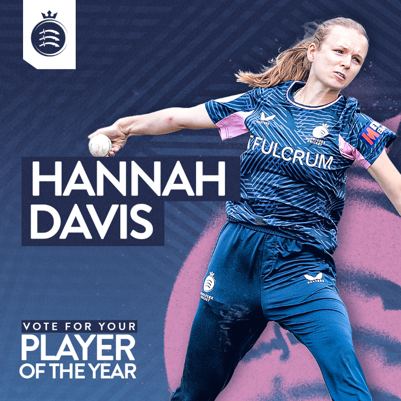 Middlesex_CCC's tweet photo. 🗳️ | VOTE FOR YOUR WOMEN'S LIST A PLAYER OF THE YEAR
It's time to cast your vote for Women's List A Player of the Year!

The nominees are:

⚪️ Saskia Horley
⚪️ Hannah Davis
⚪️ Sarah Pearson
⚪️ Artemis Downer

VOTE NOW ⬇️ | #OneMiddlesex