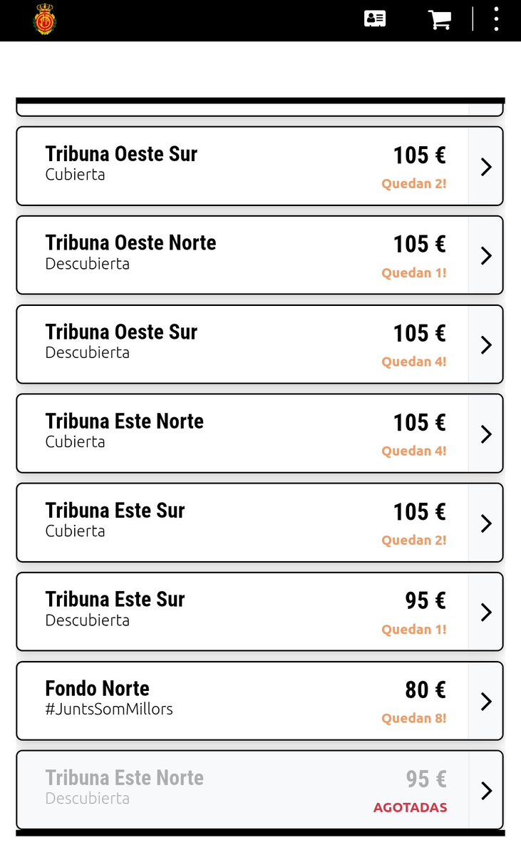 Una semana más...
¡UNA VERGÜENZA! 80 € la entrada más barata... <a href="/RCD_Mallorca/">RCD Mallorca</a>