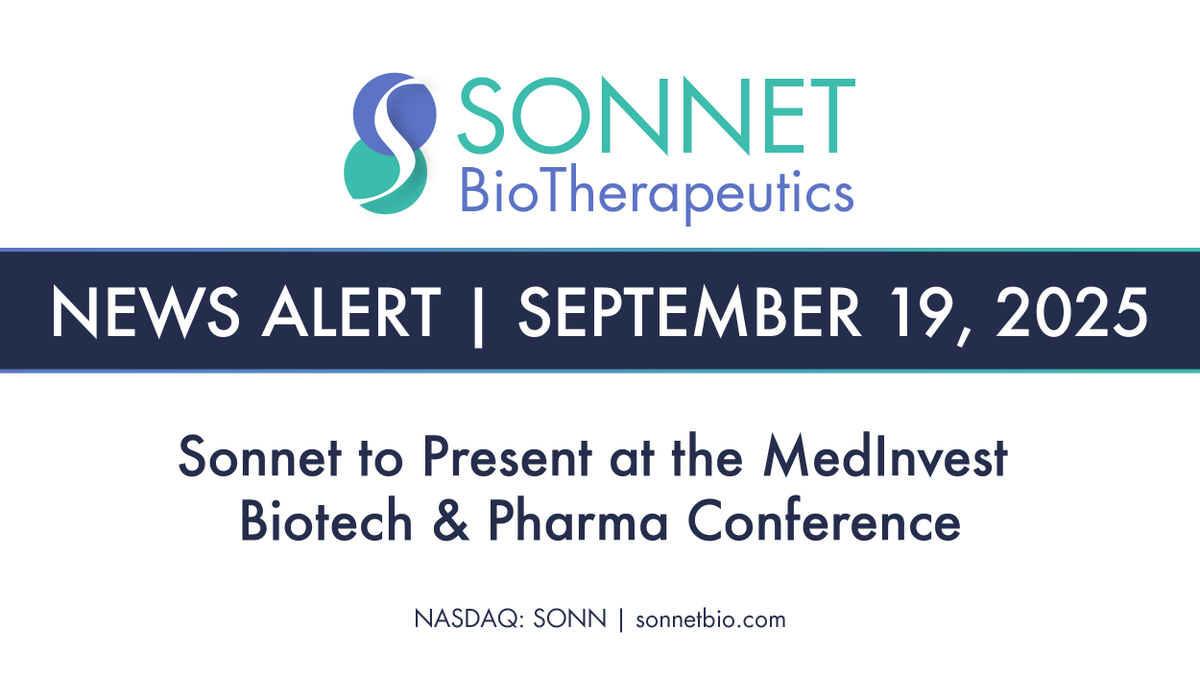 Sonnet Bio tweet media