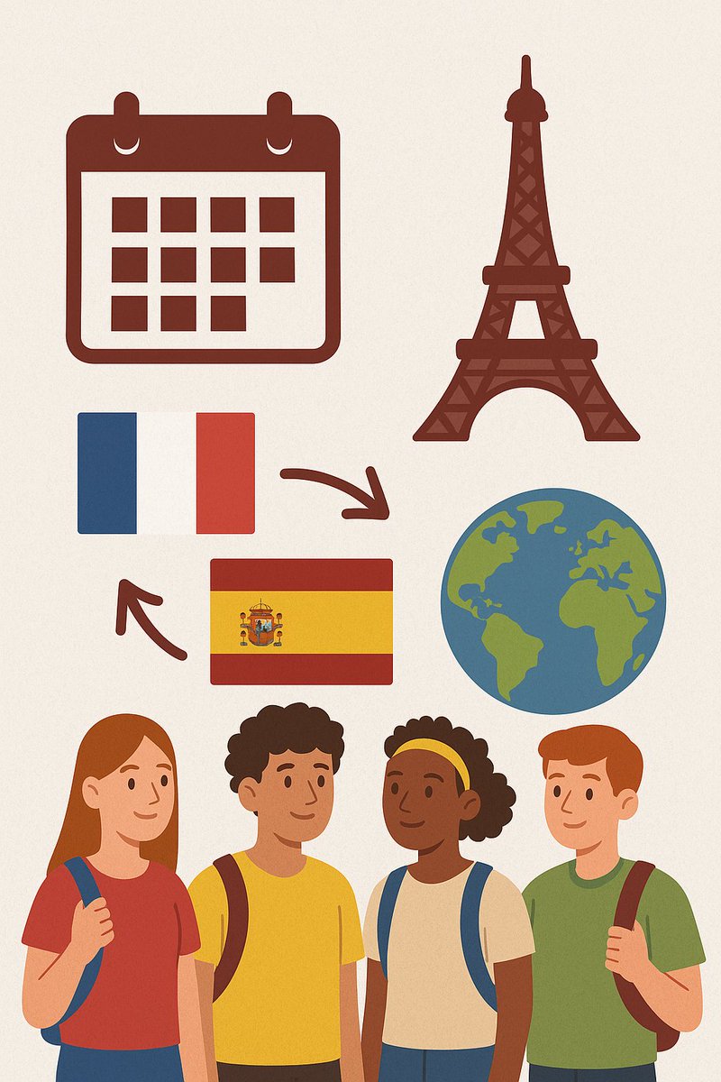 📢 Reunión informativa
El IES Marqués de Suanzes celebrará el jueves 25 de septiembre a las 19:00 h una reunión para las familias de 1º Bachibac y 4º ESO (francés) sobre el intercambio con el Lycée Saint-Érembert de París.
👉 Te animamos a participar.