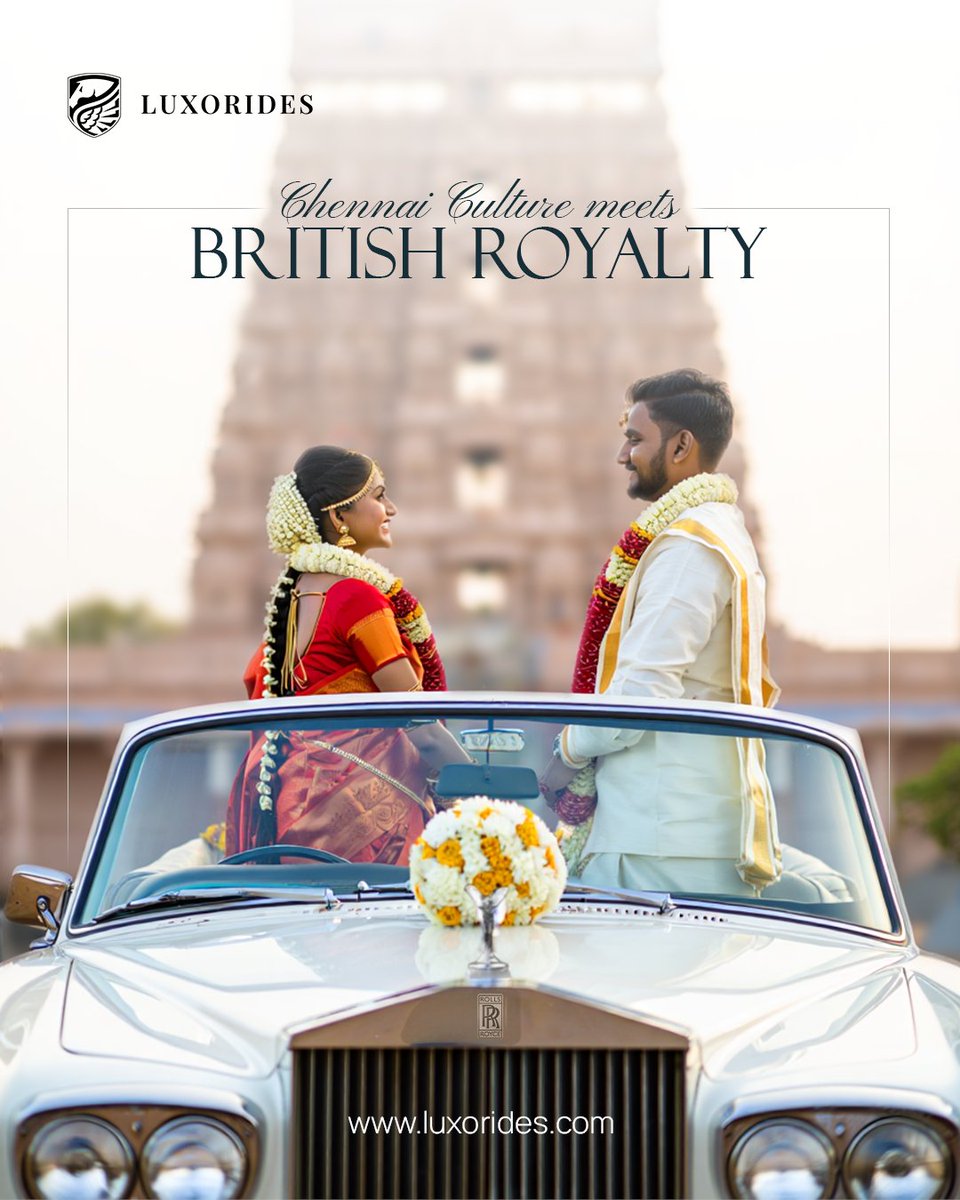 luxorides's tweet photo. Step into your big day in the timeless elegance of a chauffeur-driven Rolls-Royce from Luxorides. Its iconic presence elevates your traditional mandap entrance to a royal procession.

We call it history on wheels. Care to take a seat? https://t.co/FXaNypLkC6