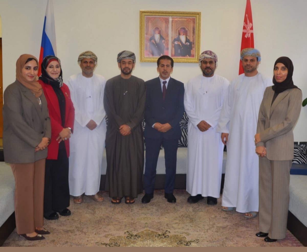 OmanEmbassyRU's tweet photo. استقبلت السفارة وفد غرفة تجارة وصناعة عمان، الذي شارك في سلسلة من اجتماعات العمل ضمن المنتدى الدولي لتطوير الأنظمة والتقنيات المتقدمة في روسيا الاتحادية، حيث شاركت فيه عدد من الشركات العمانية. https://t.co/CUseH5HTTC