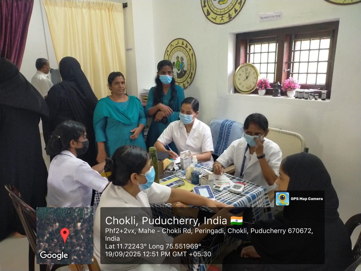 SWASTH NARI SASHAKT PARIVAR ABIYAN campaign. CXR camp at East palloor ,Mahe-puducherry on 19.9.25