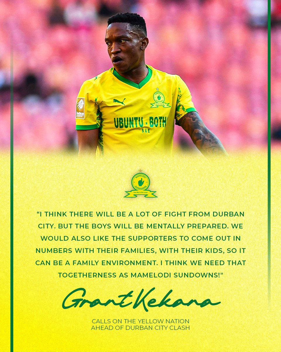 Grant Kekana shares his thoughts ahead of our #BetwayPrem clash against Durban City. 🗣️

#Sundowns #AreyengMasandawana