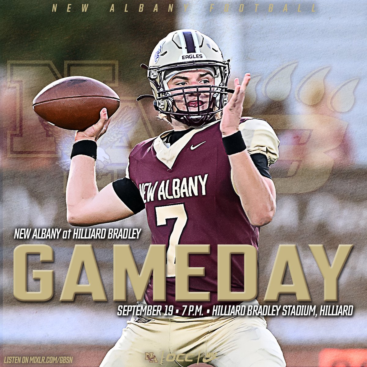 IT'S GAMEDAY! The Eagles hit the road to Hilliard Bradley tonight. Can't make it to the game? Be sure to listen on mixlr.com/gbsn.
