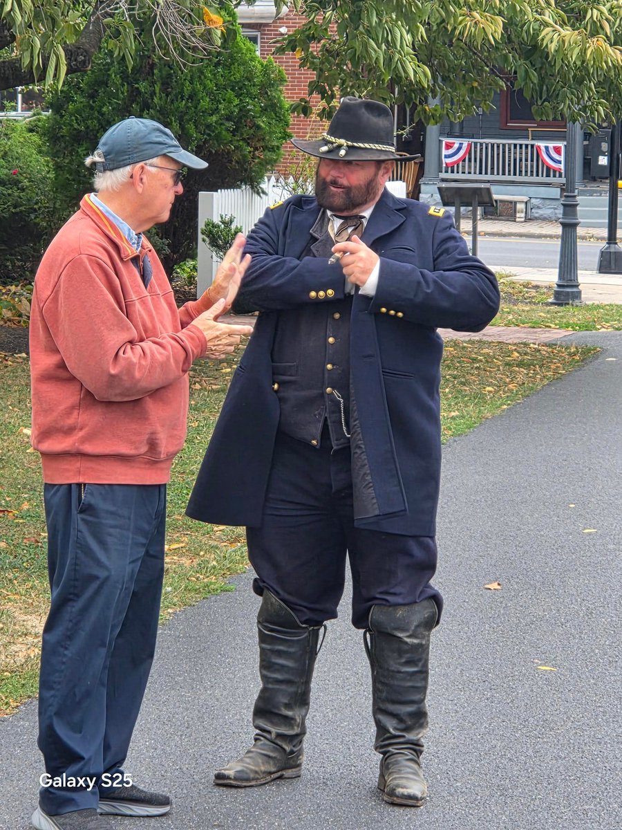 Earlier this week I joined General Grant, Ken Serfass, for a presentation on Gettysburg and Vicksburg. As part of the 250thanniversary celebration, Ken and I have a special program on the two pivotal battles of the Civil War. To schedule the talk, contact me at mowday@mowday.com.