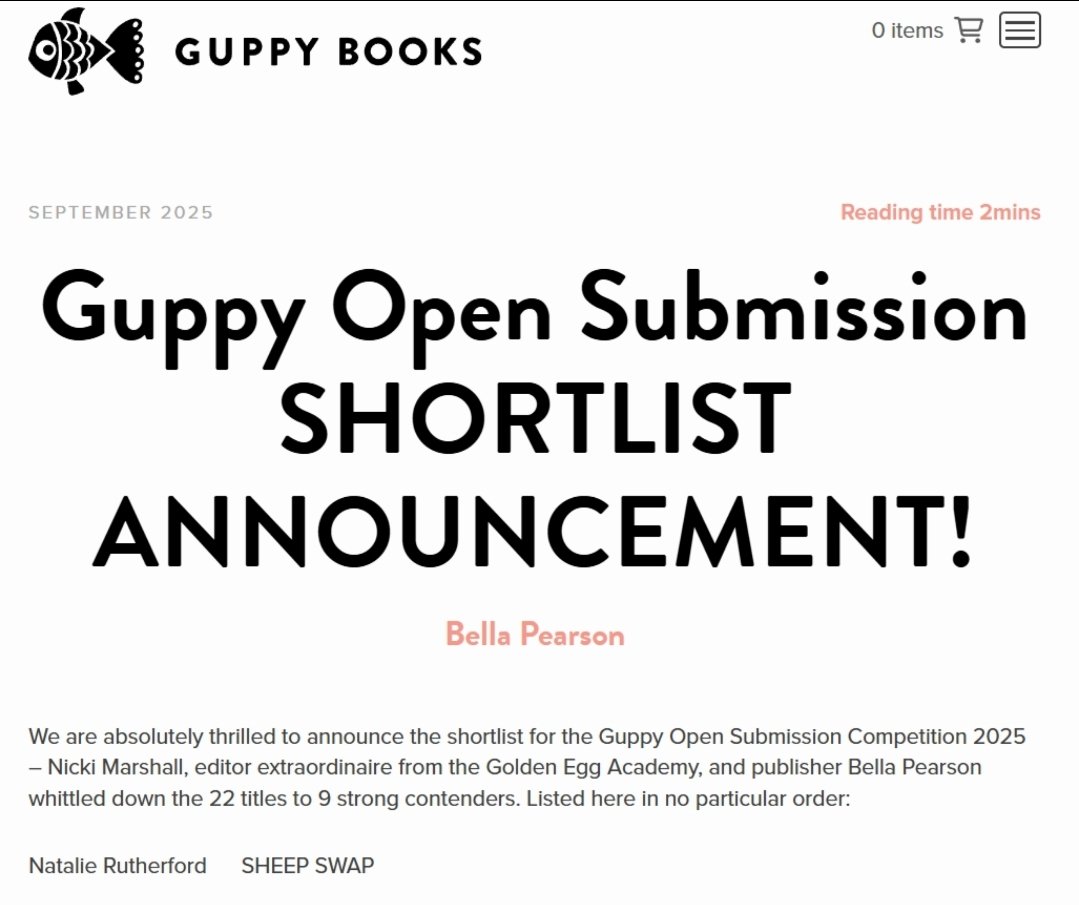 Trying not to get TOO excited about making the <a href="/guppybooks/">Guppy Books</a> Open Submission shortlist... but it's not easy 🥳🤸🐑💥🙌

Absolutely thrilled. I ❤️Guppy Books and this is a massive boost to my confidence 😄

guppybooks.co.uk/guppy-open-sub…