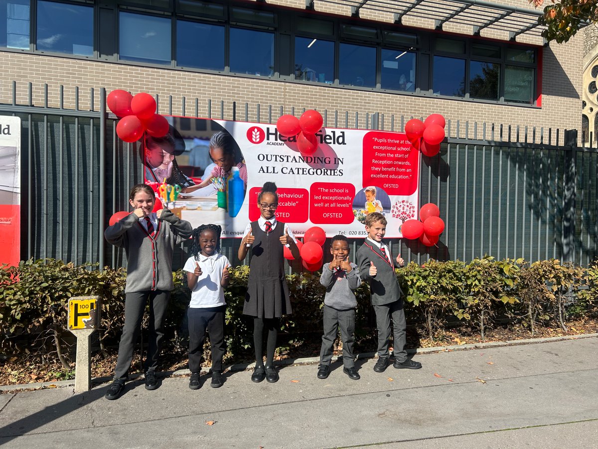 It’s official! Ofsted state Heathfield remain outstanding in all areas! 🎈🥳 #heathfield #proud #oneteam #magical #impeccable