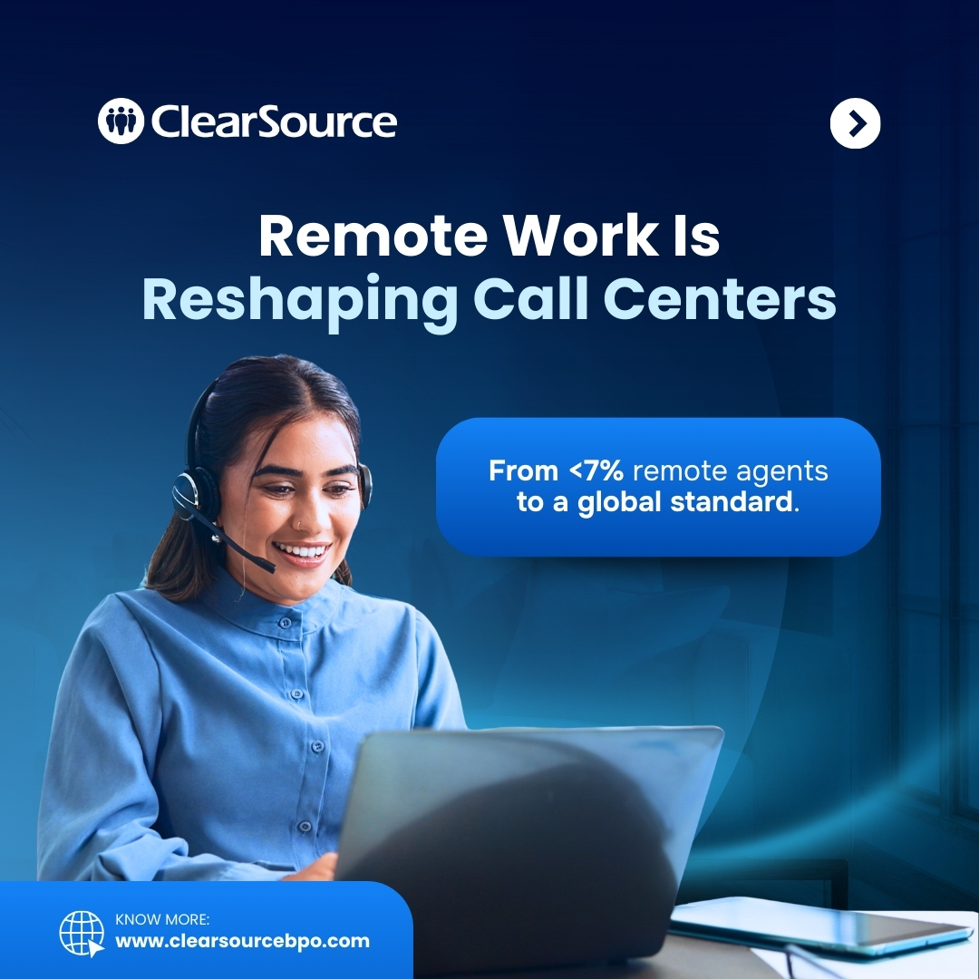 ClearSourceBPO's tweet photo. How Remote Work Is Revolutionizing Outsourcing:
✔️Better business continuity
✔️Enhanced productivity
✔️Access to global experts. 

Learn more: https://t.co/bcHriW6hS3

#RemoteWork #CallCenterRecruitment #BPOPartner #CallCenterOptimization https://t.co/jVJunDtJoz