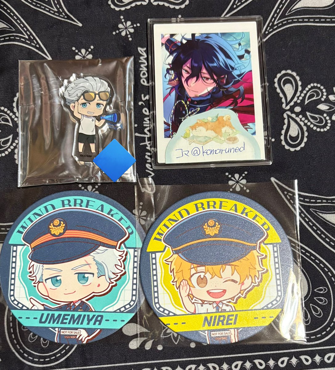 【交換譲渡】WIND BREAKER ウィンブレ andGallery  アンドギャラリー

譲：杉下 兎耳山 梅宮

求：
予約特典 梶
購入特典 梶 桜
コースター 蘇枋 梶 SD梅宮
◆アクキー 桜 まねきねこミニアクスタ梶
異種 蘇枋 梶

※予約⇄購入特典、◆⇄異種交換可
※郵送、名古屋・金山手渡

お気軽にお声がけ下さい
