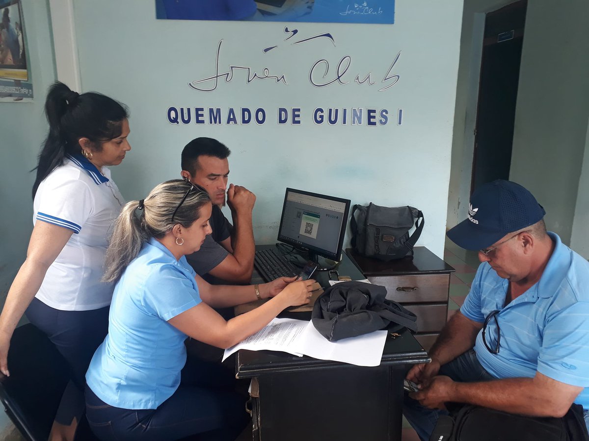 Buen Día  ⛅️⛅️
Amigo en  #JovenClubVillaClara nos encontramos en la campaña #JovenClubPorCuba  asesorando a nuestra familia cubana en los proceso de bancarización y transformación Digital.
Estamos creando los códigos QR para tu negocio, corre 📷 y visita nuestras instalaciones.