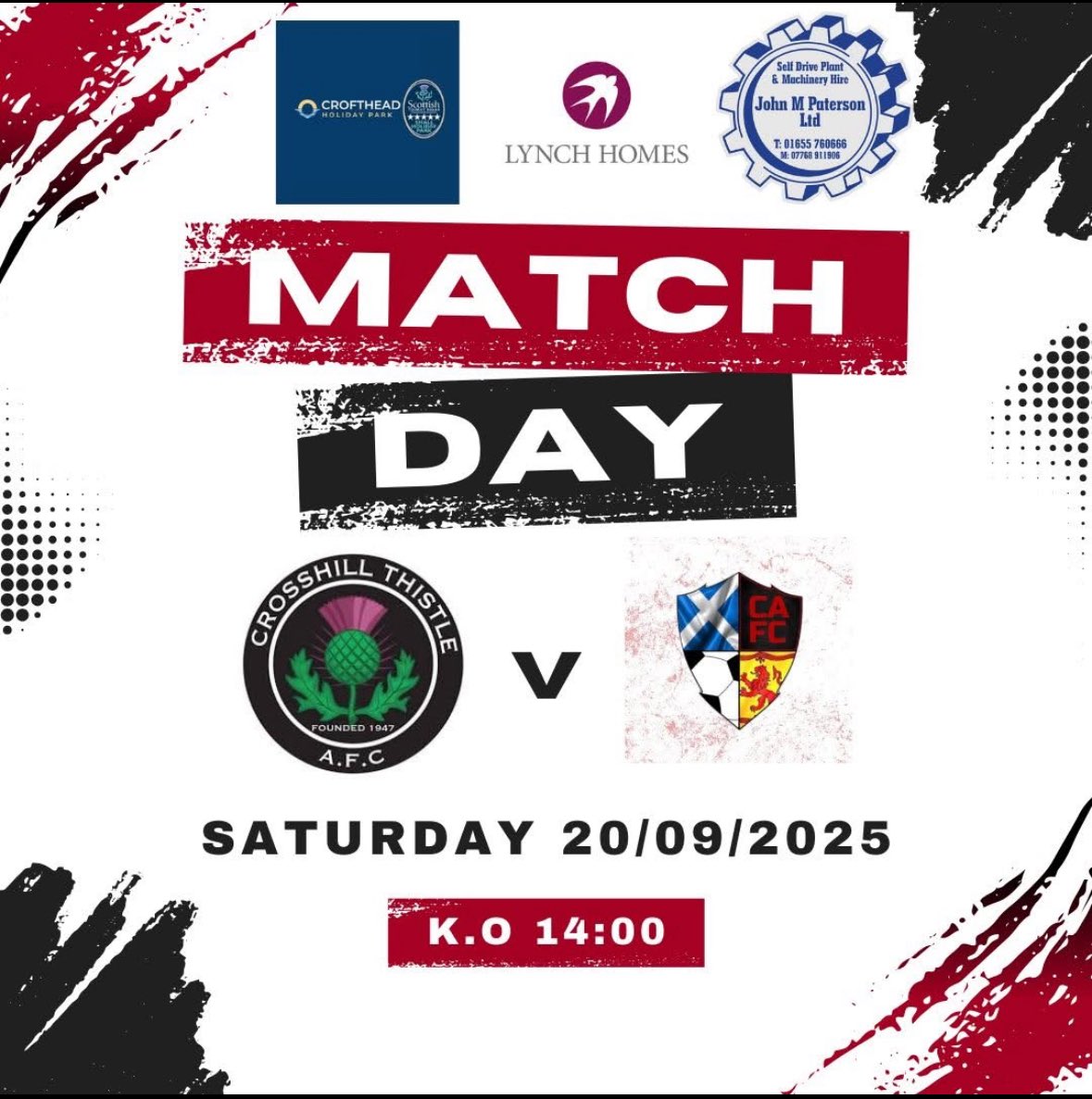 ‼️FIXTURE FRIDAY ‼️

Tomorrow will see us welcome Condorrat AFC down to Crosshill in our first game of this seasons West of Scotland Cup.

🆚 Condorrat AFC
📍 Crosshill Public Park
🏆 West of Scotland Cup
🕰️ 14:00
<a href="/AyrshireAFA/">Ayrshire Amateurs</a> <a href="/scottish_aff/">AmateurFixturesResultsSCO</a> <a href="/SMMediaEnt/">SM Media</a>