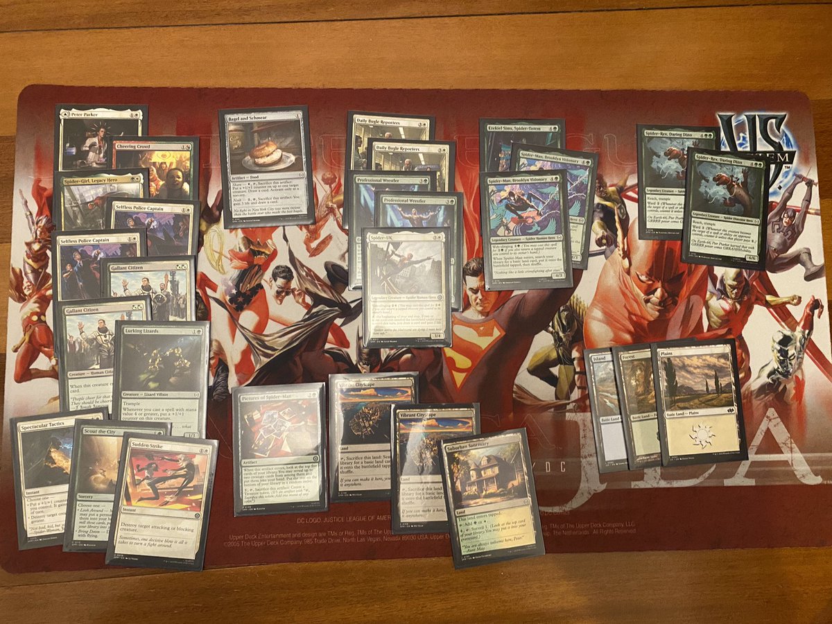 3-0 at Spider-Man Prerelease. It’s a shame that it’s VERY obvious that the set went from undraftable to what it is. The games were fun insofar as much as I like Spider-Man but the amount of slop Hero characters vs Villains at low rarity was a little frustrating.