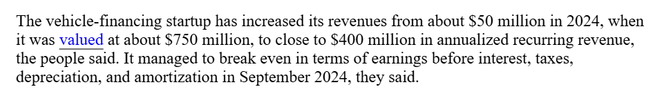 nearly $400m ARR is a madness