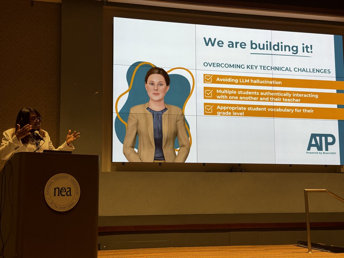 AuthenTechPrac's tweet image. Yesterday, Dr. Cassandra Herring joined the National Technology Leadership Summit in Washington, DC, calling for #AI in education to strengthen—not replace—human connection. Many thanks to the @NEAToday for hosting this vital annual event.