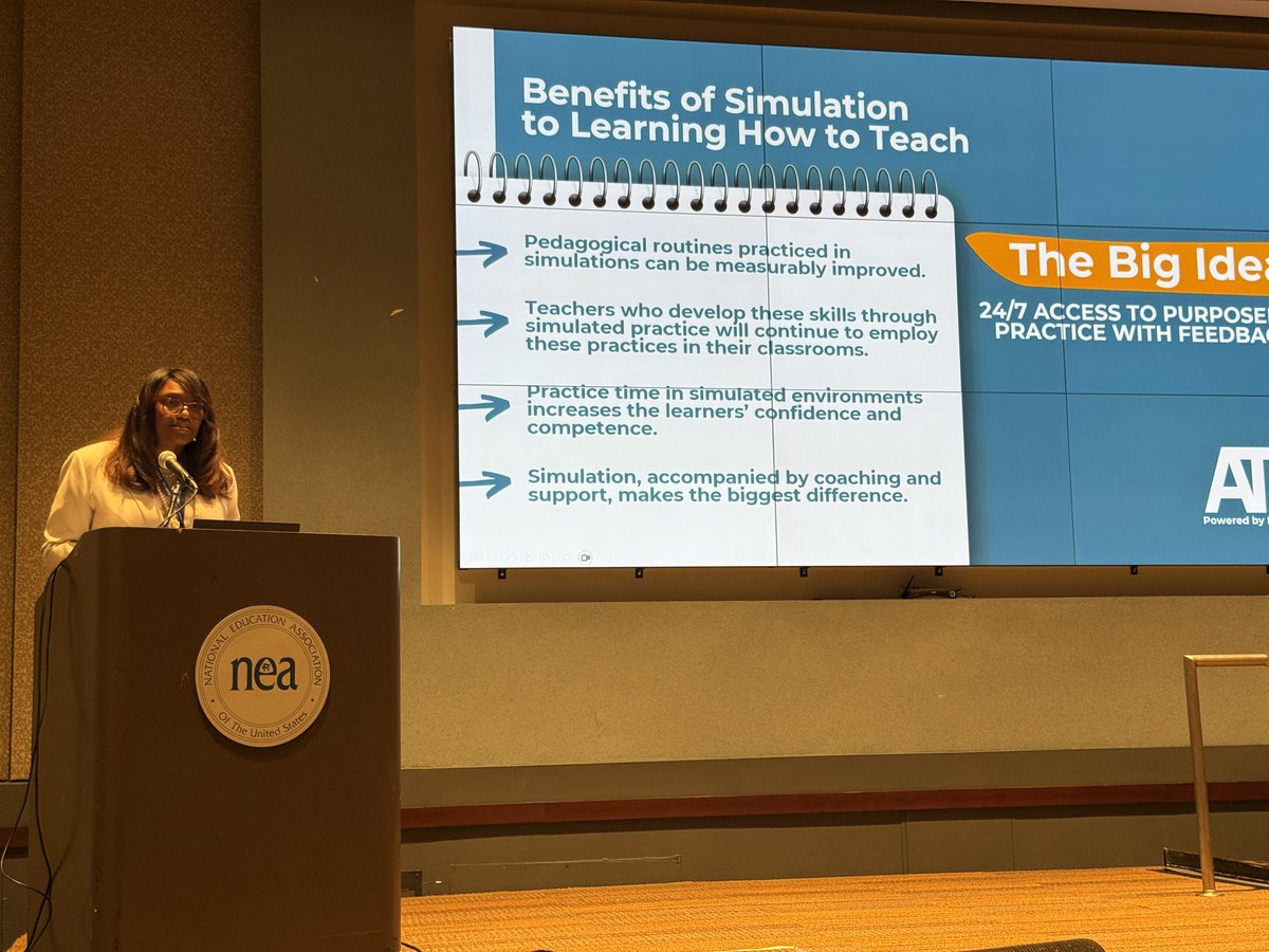 AuthenTechPrac's tweet image. Yesterday, Dr. Cassandra Herring joined the National Technology Leadership Summit in Washington, DC, calling for #AI in education to strengthen—not replace—human connection. Many thanks to the @NEAToday for hosting this vital annual event.