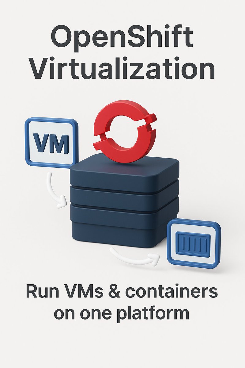 hawkstack_tech's tweet image. ๐ OpenShift Virtualization lets you run VMs & containers on one platform!
โ
Simplify operations
โ
Cut costs
โ
Modernize apps at your pace
Future-proof your IT with Kubernetes-native virtualization.
Book your free demo - lnkd.in/g7QSNA7V