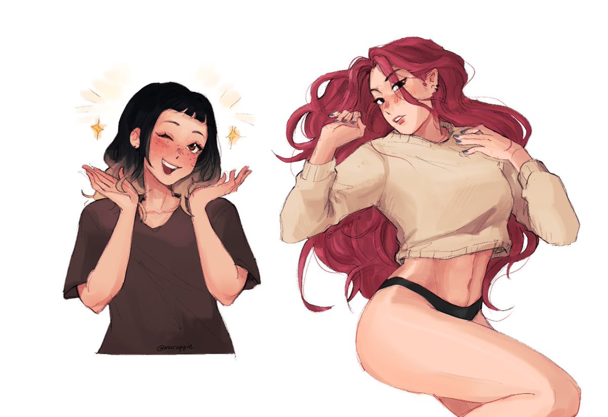 felt like drawing them

#zoemira