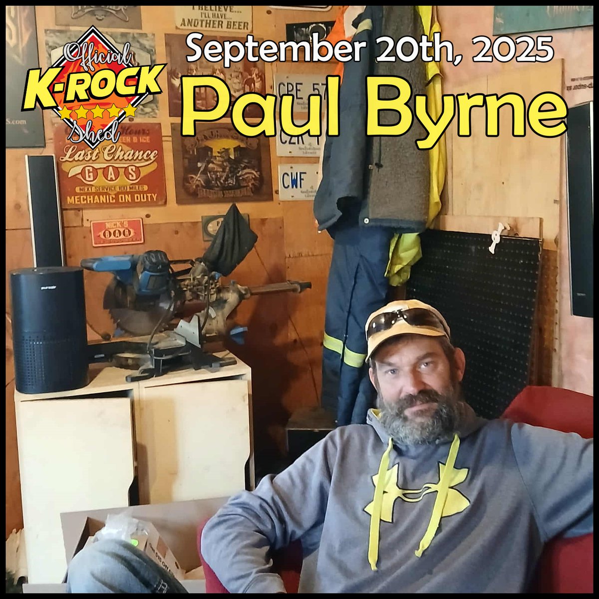 Happy 50th buddie. Enjoy yer official K-Rock ★★★★★ Shed Sign. - jLaC