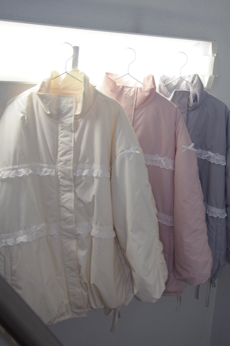 ◌ pre order ◌ 9/23まで10％off✨ ribbonフリルパデットジャケット