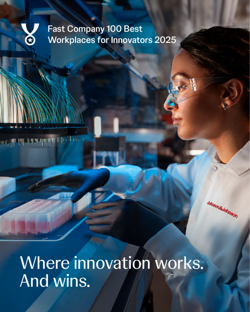 1AlanSun's tweet photo. Every day, I see how innovation shows up in our work at #JNJ, through new technologies or ways of working. That’s why it’s exciting to see our company recognized by Fast Company as one of the 100 Best Workplaces for Innovators. #FCBestWorkplaces #MyCompany https://t.co/npXPvoVKKZ https://t.co/sAJGct7MOb