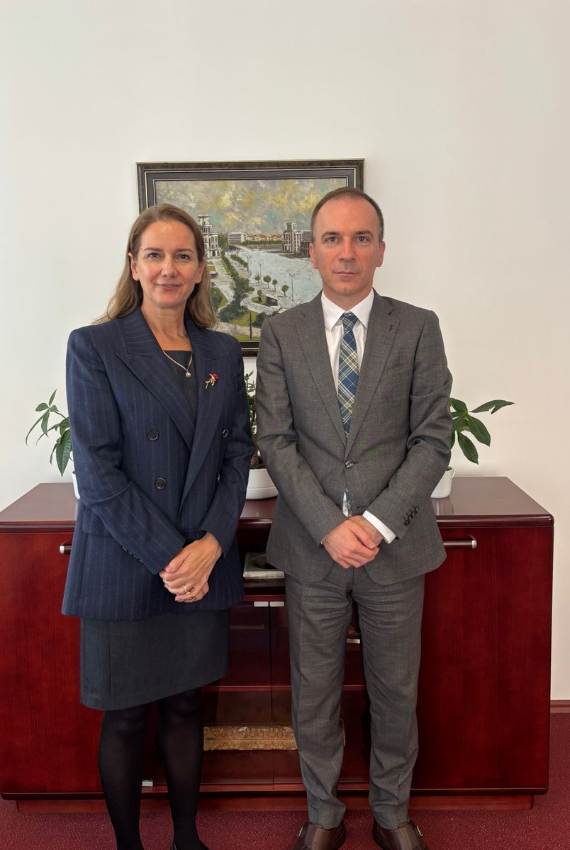 Welcomed the new <a href="/CEFTA_/">Central European Free Trade Agreement</a> Director <a href="/Pran_Kastrati/">Pranvera Kastrati</a> at our Mission.

Emphasized the importance of regional cooperation and CEFTA’s role, especially under Pillar 2 of the #GrowthPlan, which is essential for advancing reforms and accelerating EU integration.