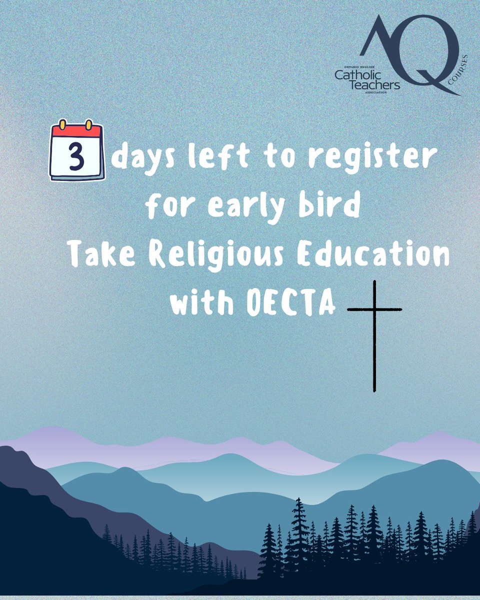3 days left! catholicteachers.ca/For-Your-Caree…