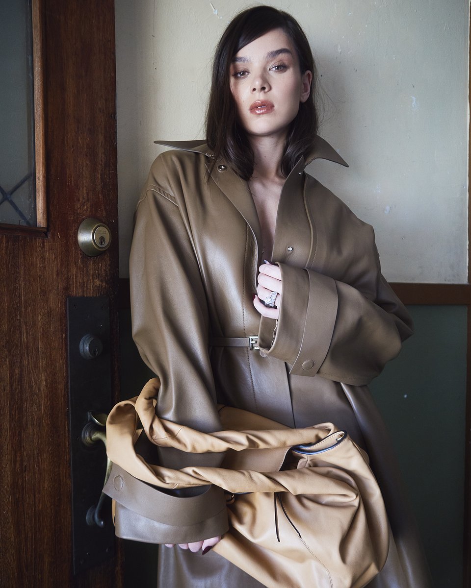 Fendi's tweet image. Hailee Steinfeld in #FendiFW25 for Interview Magazine