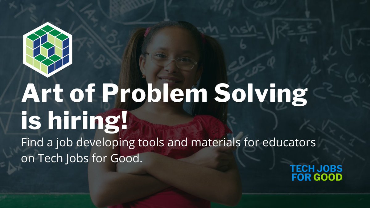 TechJobsforGood's tweet image. Develop better curriculum and tools for teachers and students! @AoPSNews is hiring!

Roles: Director of Product, IT Support Technician, Sr Business Intelligence Analyst
Location: San Diego, CA (Hybrid)
Learn more 👉 techjobsforgood.com/companies/art-…