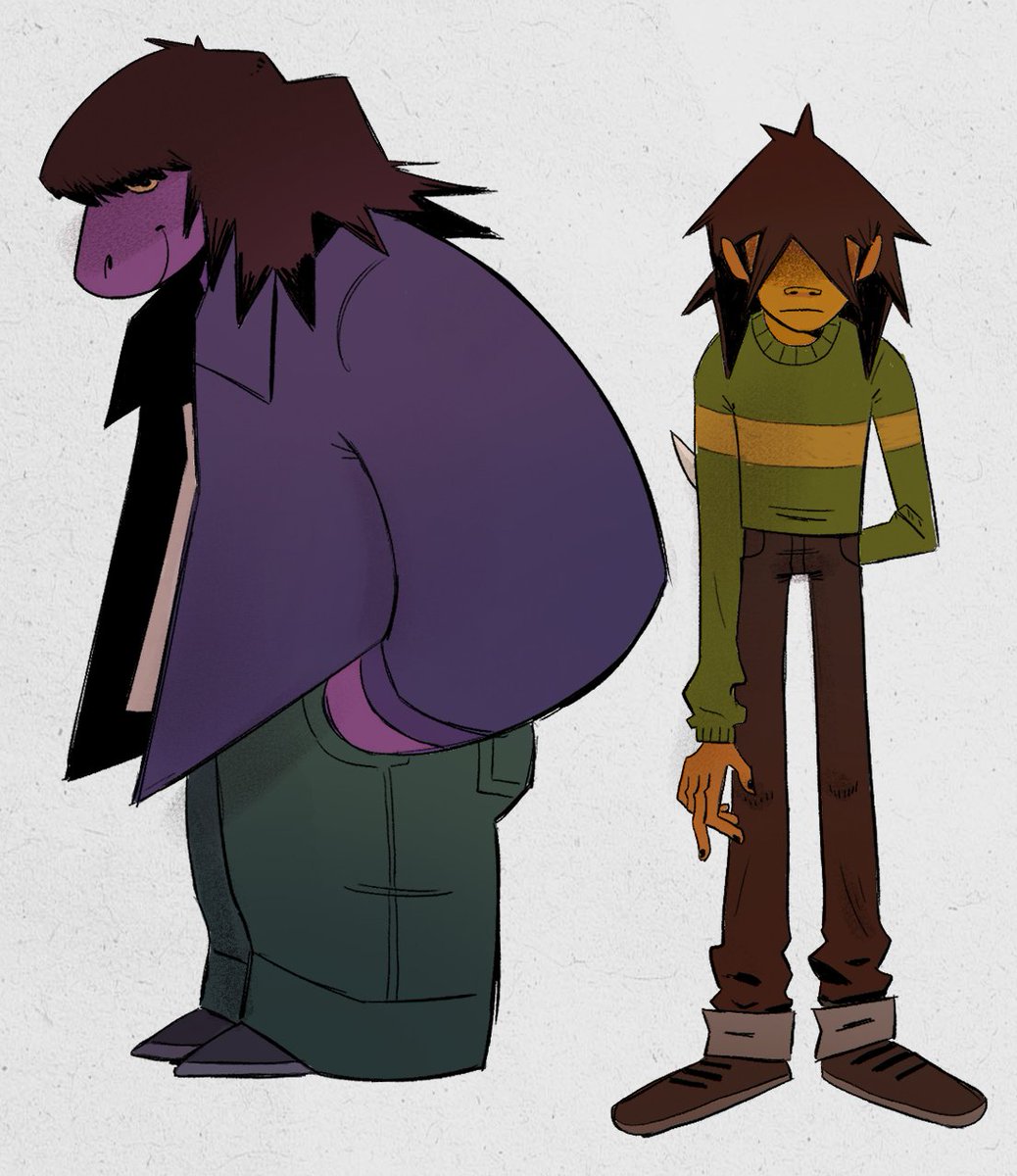 okay colored it #deltarune #gorillaz
