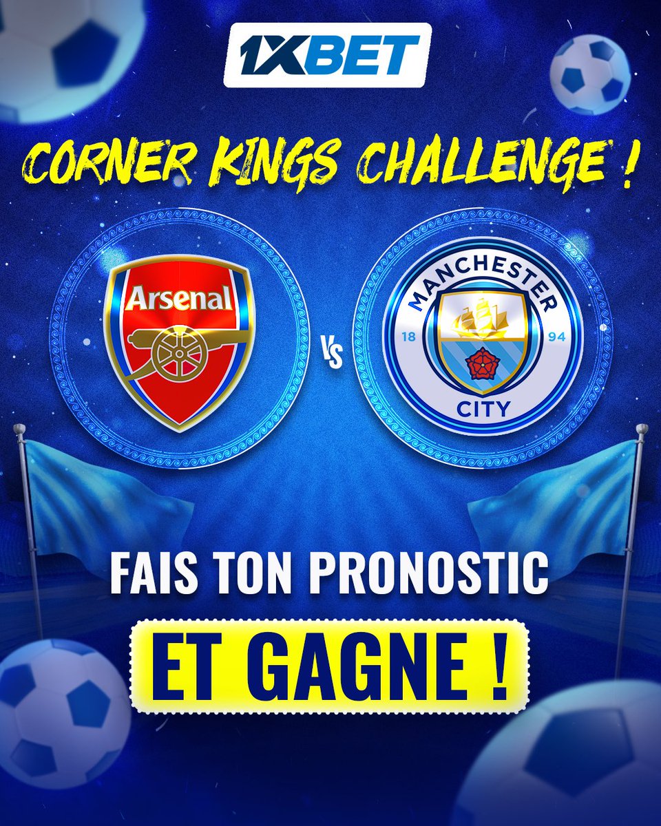 1xbet_mg's tweet photo. ⚽ CORNER KINGS 🏁
Arsenal vs Man City — qui atteindra 5 corners en premier?
🔹 Mets ton choix + ton ID
🔹 Suis-nous
🔹 Commente avant le 21 sept
🏆 3 codes promo de 43 900 MGA!
📢 Résultats le 22 sept
#1xBet #CornerChallenge #Arsenal #ManCity https://t.co/vY3JtAN60q