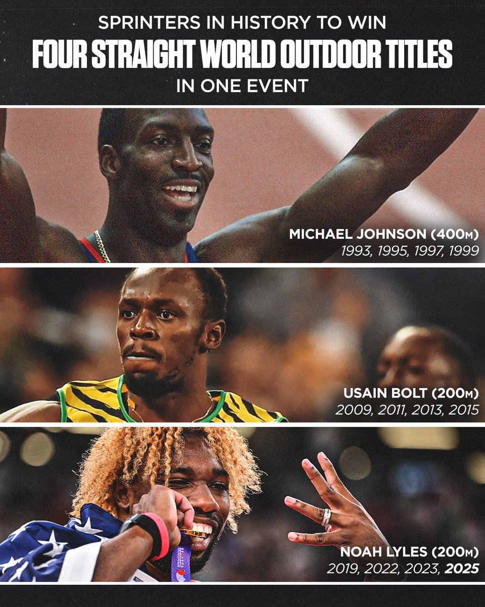 Noah Lyles just joined an ELITE club. 👏 #WorldAthleticsChamps