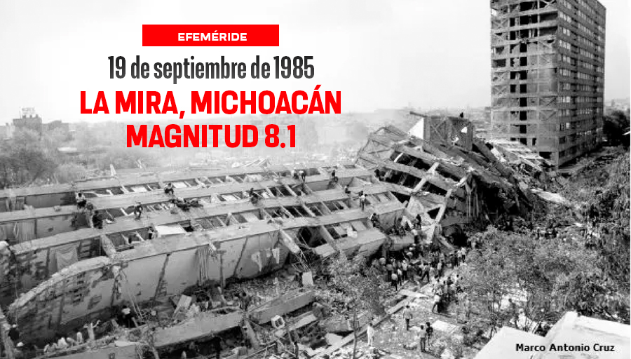 #UnDíaComoHoy se cumplen 40 años del #Sismo85 🇲🇽◼️, un acontecimiento grabado por siempre en la memoria nacional por el dolor y la destrucción, pero también por la solidaridad y la unión de las mexicanas y los mexicanos. Si lo viviste, ¿recuerdas qué hacías cuando comenzó el