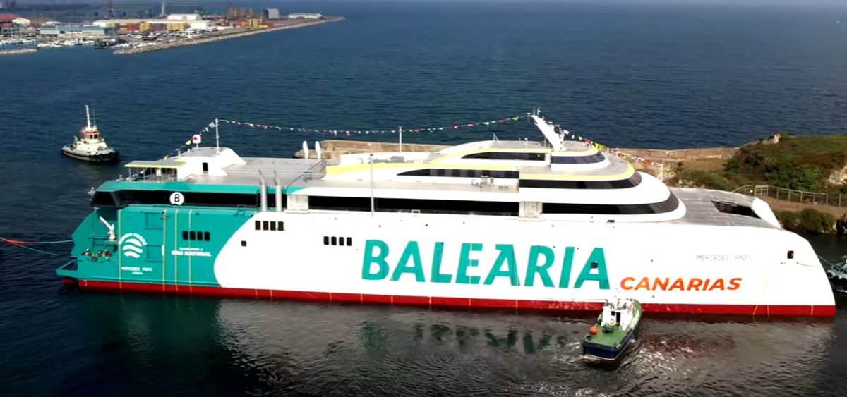 Armon bota el «Mercedes Pinto» que se une a la flota de Baleària Canarias
ferrybalear.com/armon-bota-el-… <a href="/Balearia/">Baleària</a>