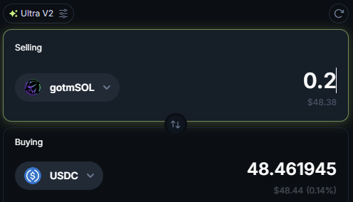 sol_diLeMMa's tweet image. I just claimed my @GAINZNFTs rev-share for holding 4 exo body NFTs!

Nothing better than gettin' nearly $50 of the $gotmSOL LST just for holding, LFG!!! 🔥🔥🔥

#GAINZ $GOTM #Solana #NFTs