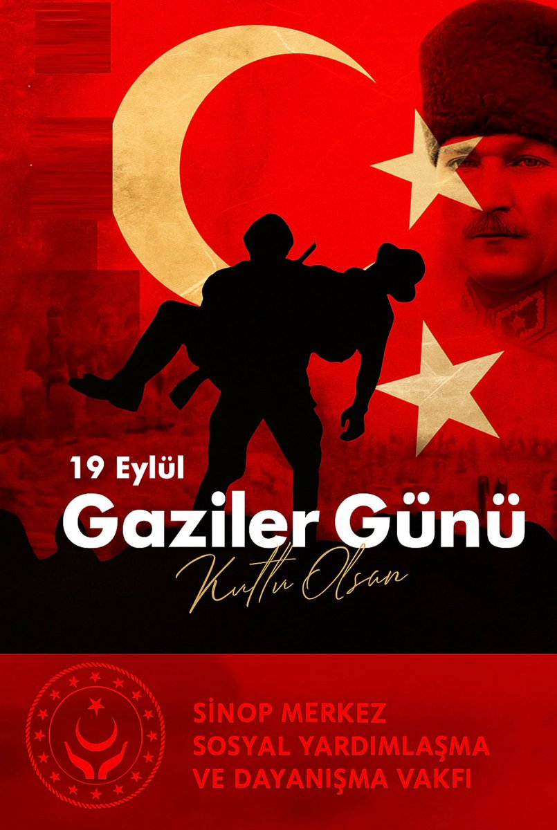 Vatan uğruna gözünü kırpmadan canını ortaya koyan gazilerimize minnettarız. 
19 Eylül Gaziler Günü' nüz kutlu olsun.
